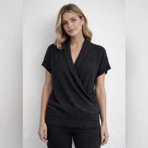 BANANA RUPUBLIC CASHMERE BLEND WRAP STYLE TUNIC SWEATER